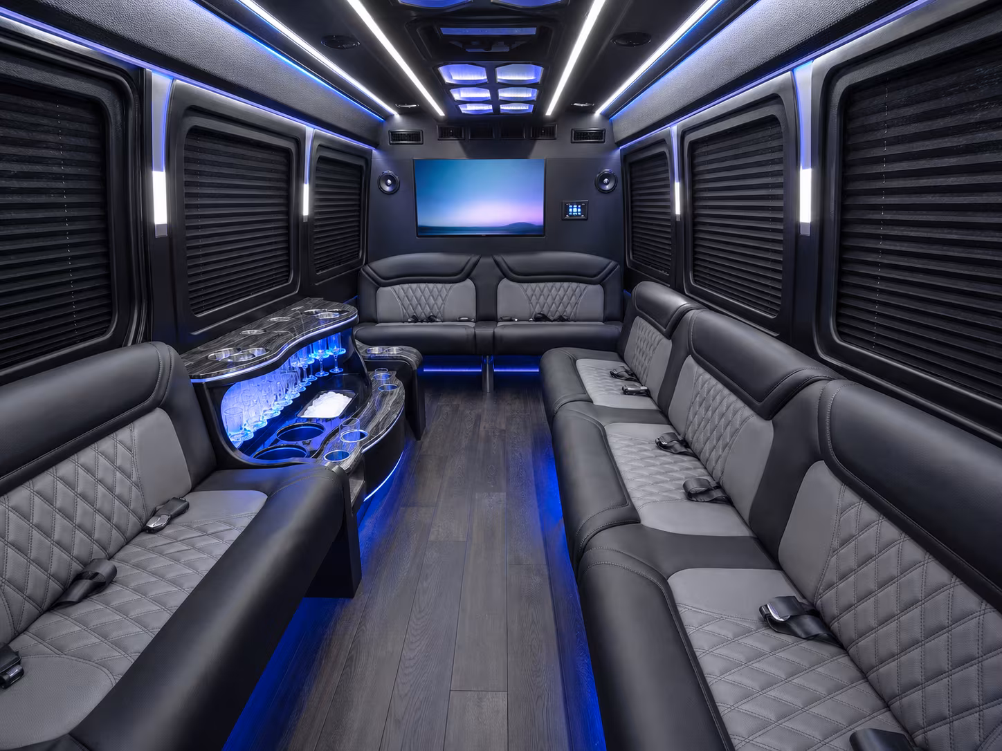 oxnard party bus interior